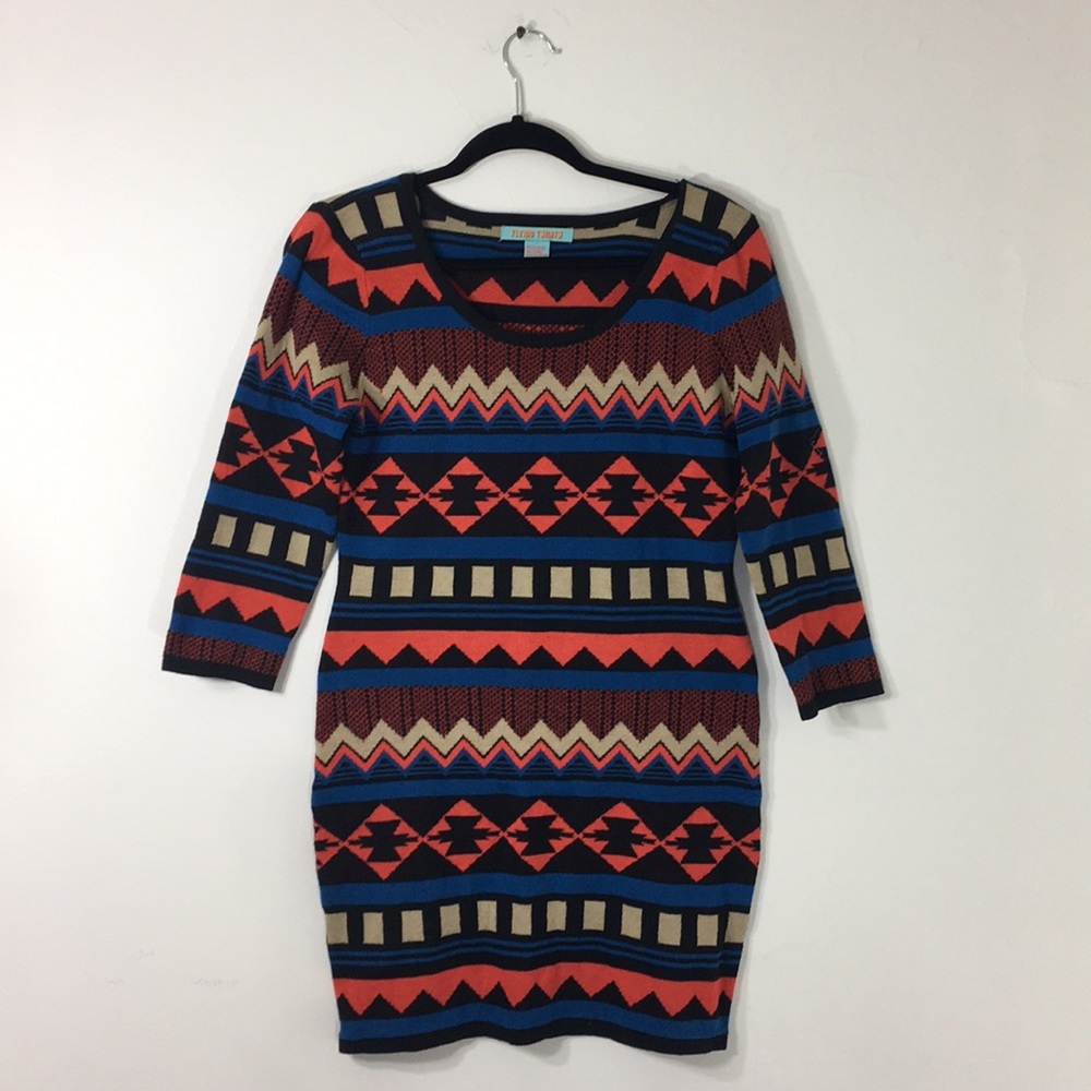 Flying Tomato L sweater dress tri…